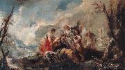 GUARDI, Gianantonio The Healing of Tobias's Father oil painting artist